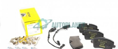 Колодки гальмівні (задні) Audi A6/A7 10- (Lucas;300mm) Q+ (з датчиком L=210mm) TEXTAR 2521402 (фото 1)
