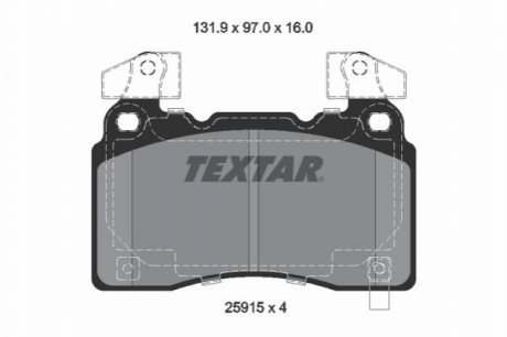 Комплект тормозных колодок TEXTAR 2591503