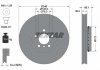 Диск тормозной (передний) BMW 5 (F10/F11)/6 (F12/F13)/7 (F01-F04) 09- (348x36) (L) PRO+ TEXTAR 92253725 (фото 1)