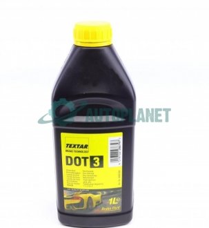Жидкость тормозная DOT3 (1L) TEXTAR 95001200 (фото 1)