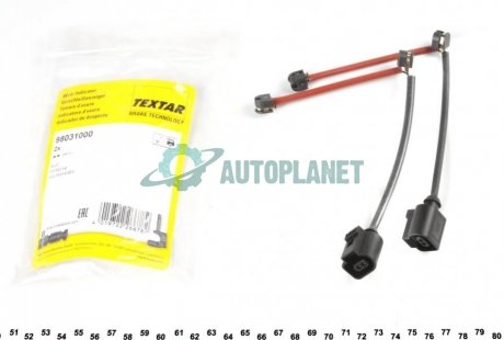 Датчик зносу гальмівних колодок (задніх) VW Touareg 02-10/ Audi Q7 06-15 (к-кт) TEXTAR 98031000