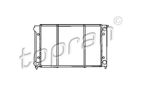 Радіатор, охолодження двигуна TOPRAN / HANS PRIES 102726