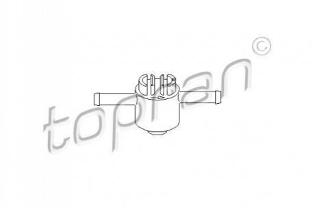 Клапан топливного фильтра TOPRAN / HANS PRIES 102 730