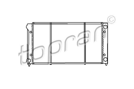 Радiатор охолодження TOPRAN / HANS PRIES 103445