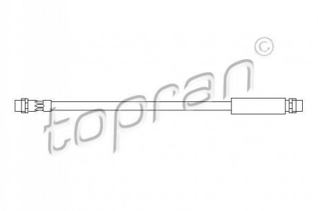 Шланг тормозной TOPRAN / HANS PRIES 108 657 (фото 1)