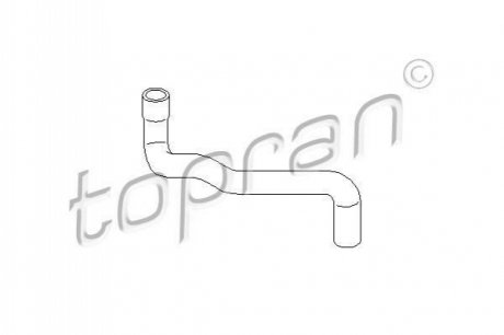 Патрубок системы охлаждения TOPRAN / HANS PRIES 109010 (фото 1)