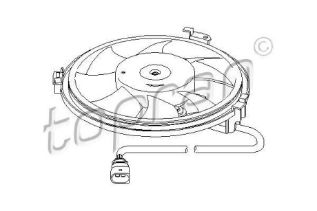Крильчатка вентилятора TOPRAN / HANS PRIES 110830