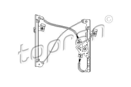 Стеклоподъемник передний, левый, электрический TOPRAN / HANS PRIES 111255