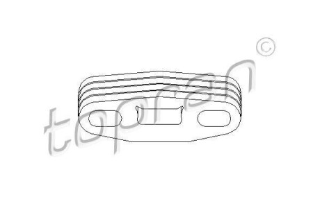 Подвеска глушителя TOPRAN / HANS PRIES 201716