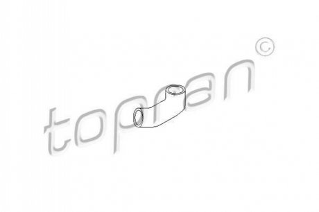 Шланг радіатора TOPRAN / HANS PRIES 205 720 (фото 1)