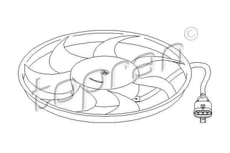 Крильчатка радiатора TOPRAN / HANS PRIES 207210