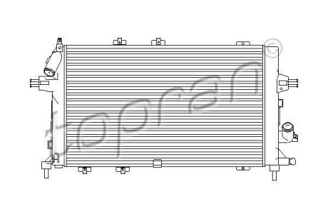 Радiатор охолодження TOPRAN / HANS PRIES 207810