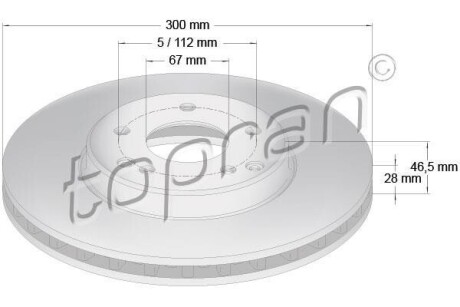 Гальмiвнi диски TOPRAN / HANS PRIES 400855