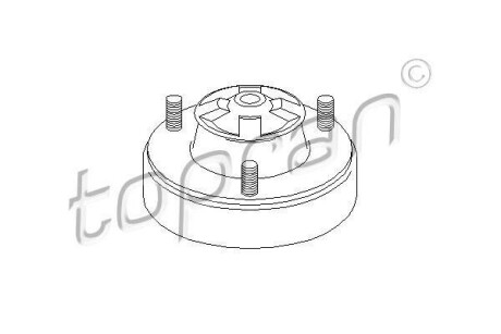 Опорна подушка TOPRAN / HANS PRIES 500053