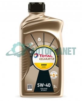 Моторное масло Quartz 9000 Energy 5W-40, 1л TOTAL 170321 (фото 1)