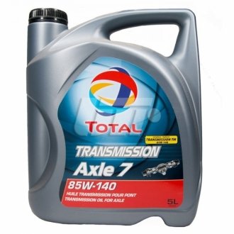 Трансмісійна олія Transmission Axle 7 85W-140, 5л TOTAL 201288 (фото 1)