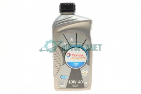 Олива моторна Quartz 7000 Diesel 10W40 (1 Liter) (MB229.1/VW505.00) TOTAL 216680