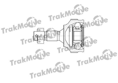 CITROEN Шрус наружный к-кт с ABS 25/34 зуб.Berlingo 1.4i/1.6HDI,Peugeot 308 07- TrakMotive 40-0563 (фото 1)