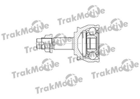 FIAT ШРКШ зовнішній к-кт 25/23 зуб.Fiorino,Punto,Opel Corsa D/E 03- TrakMotive 40-0575