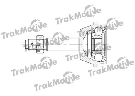 FORD ШРКШ зовнішній к-кт 28/28 зуб. з ABS 48 зуб. TRANSIT 2.2 TDCi 06-14 TrakMotive 40-0583 (фото 1)