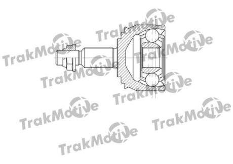 RENAULT ШРКШ зовнішній к-кт 27/37 зуб.Espace IV,Laguna II 2.2dCi 01- TrakMotive 40-0659