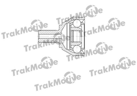 LAND ROVER ШРКШ зовнішній к-кт 40/27 зуб. FREELANDER 2 (L359) 2.2 10-14, FREELANDER 2 (L359) 2.2 TD4 06-14, FREELANDER 2 (L359) 3.2 06-14 TrakMotive 40-0662