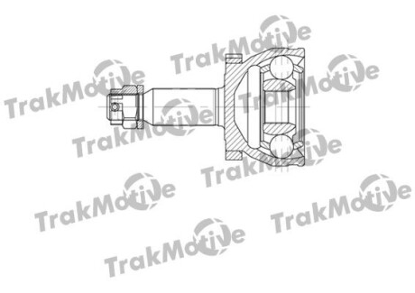 Шрус наружный с ABS к-кт 30/36 зуб. SANTA FE II (CM) 2.2 CRDi 06-09, KIA SORENTO II (XM) 2.0 CRDi 10 TrakMotive 40-0681