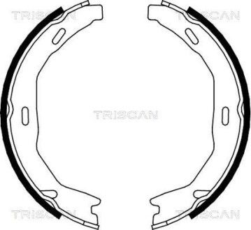 Комплект гальмівних колодок, Стоянкове гальмо TRISCAN 810023029