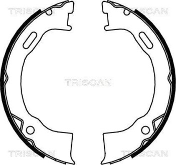 Комплект гальмівних колодок, Стоянкове гальмо TRISCAN 810080006