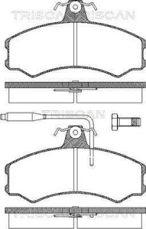 Колодки гальмівні передні TRISCAN 811010792