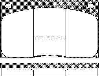 Колодки тормозные передние (невент. диски) discovery TRISCAN 811010799