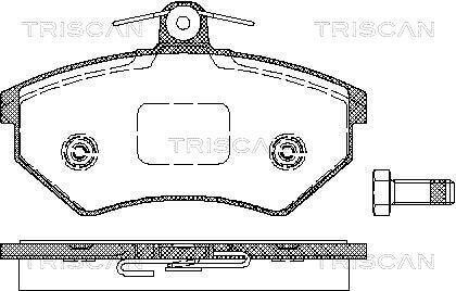 Колодки тормозные передние TRISCAN 811010975