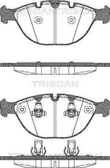 Колодки тормозные передние TRISCAN 811011011