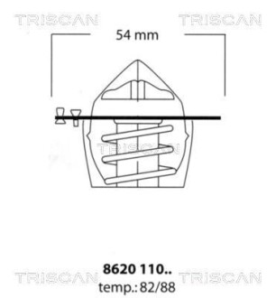 Термостат TRISCAN 862011088