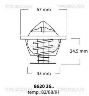 Термостат TRISCAN 86202682