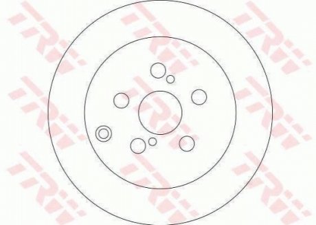 Тормозной диск TRW DF4417 (фото 1)