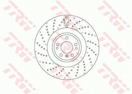 Тормозной диск TRW DF6687S (фото 1)