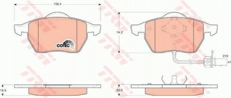 Тормозные колодки TRW GDB1440