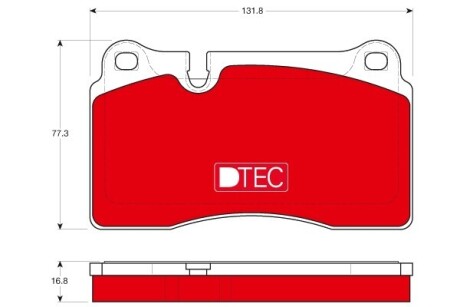 Тормозные колодки, дисковые. TRW GDB1670DTE