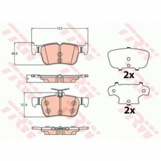 Тормозные колодки TRW GDB2133 (фото 1)