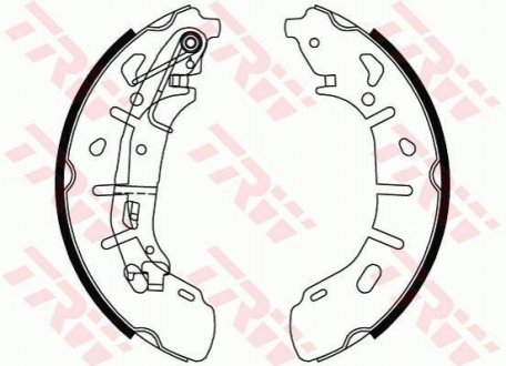 Тормозные колодки барабанные TRW GS8799