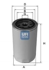 Фільтр оливний UFI 2310701 (фото 1)