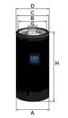 Фiльтр оливний UFI 2317800 (фото 1)