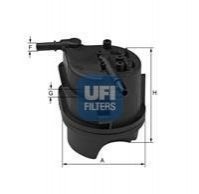 Фильтр топливный PSA 1.4 HDI 02-, FORD 1.4 TDCI 02- (OE) UFI 24.015.00 (фото 1)
