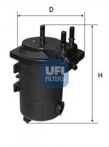 Фильтр топливный UFI 2405200 (фото 1)