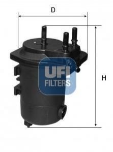 Фильтр топливный UFI 2409800 (фото 1)