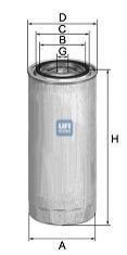 Фильтр топливный iveco 70-16, 83-92 UFI 2430700 (фото 1)