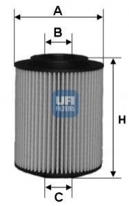 Фiльтр оливний UFI 2502800 (фото 1)