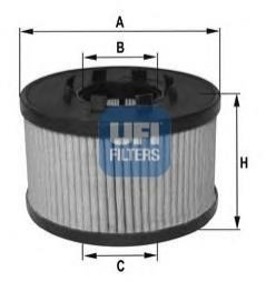 Масляний фільтр UFI 25.033.00 (фото 1)