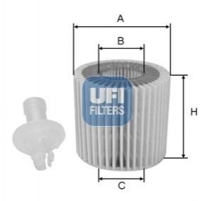 Масляный фильтр UFI 25.196.00 (фото 1)
